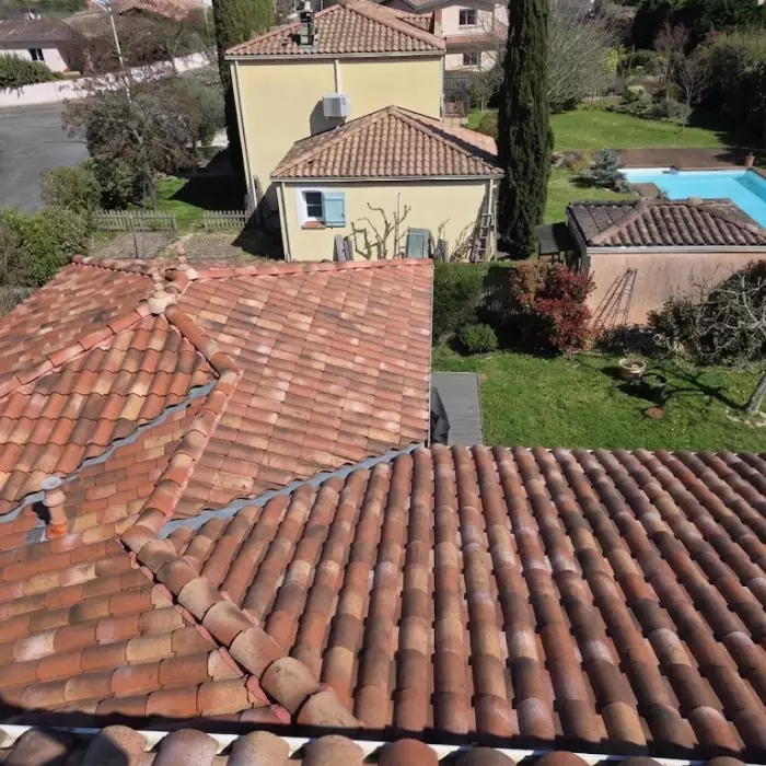 Chantier de rénovation de toiture après traitement Hydro Mineral à Balma près de Toulouse (31)
