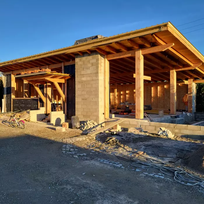 Chantier de charpente à Toulouse